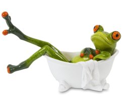 Soška Žaba ve vaně