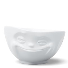 Bowl "Grinning" in white, 1000 ml