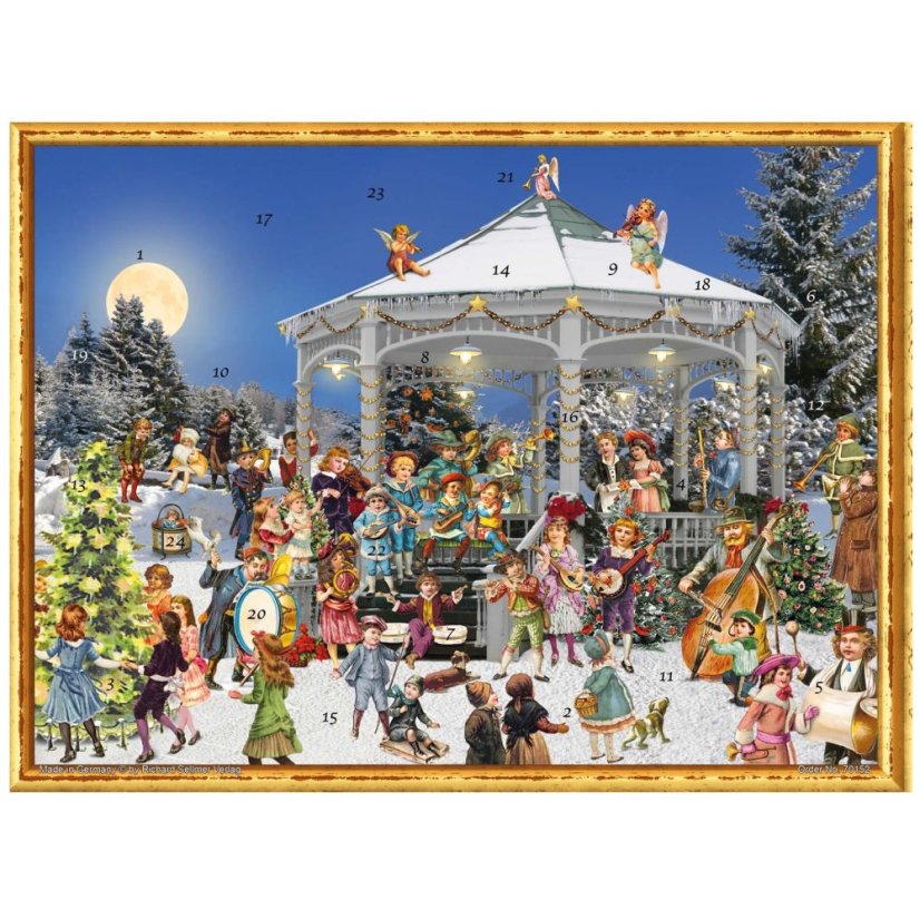 Obrázkový adventní kalendář U Pavilónu 26,5 x 35,5 cm