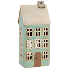 Ceramic candle holder House 24 cm