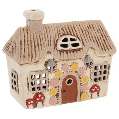Keramický svícen Domek 14 cm