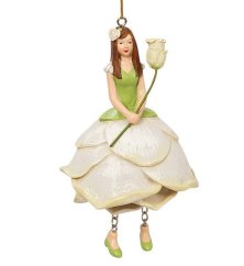 Dekoracyjna wisząca figurka Dziewczyna-kwiat Róża