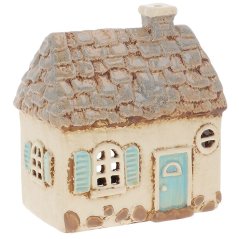 Ceramic candle holder House 13 cm