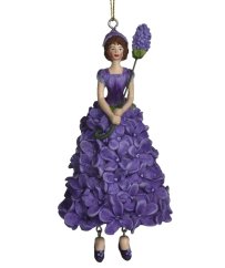 Dekorativní závěsná figurka Květinová dívka Šeřík