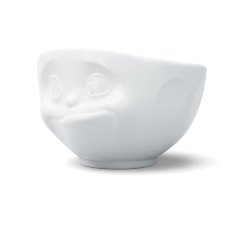 Bowl "Licking" in white, 500 ml