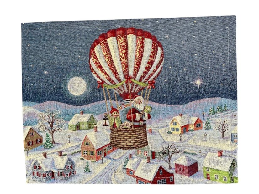 Vianočná podložka s motívom vianočného balóna 40x50 cm