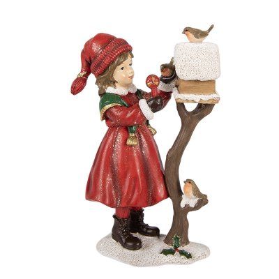 Vianočná figúrka „Dievča s kŕmidlom“, 19 cm