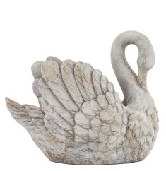 Deckel für Blumentopf Schwan