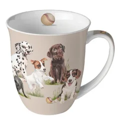 Porcelain 'Puppies' Mug, 400 ml
