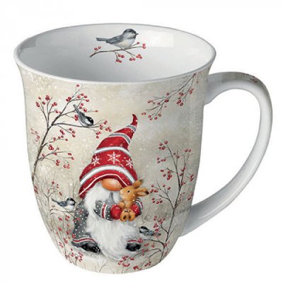 Porcelánový vánoční hrnek Trpaslík 400 ml
