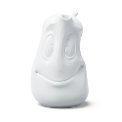 Čajová kanvica "Dobrá nálada" v bielej farbe, 1200 ml