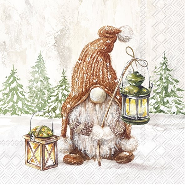 Christmas paper napkins Dwarf 20 pcs