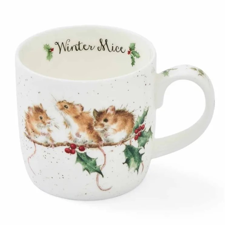 Porcelánový hrnek Myšky na cesmíně 310 ml