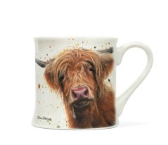 Porcelain mug Scottish cow 250 ml