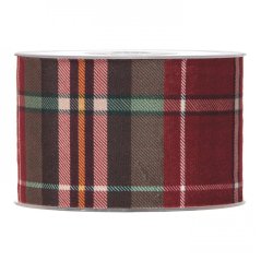 Wide Christmas fabric ribbon Cube velvet 6,3 cm x 10 metres