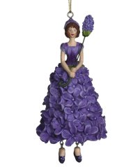 Dekorativní závěsná figurka Květinová dívka Šeřík