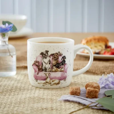 Porcelánový hrnček Psy 310 ml