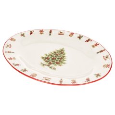 Keramische Servierplatte Weihnachten Weihnachtsbaum 45 cm