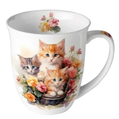 Porcelánový hrnek Koťata 400 ml