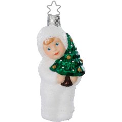 Sammelbaumschmuck aus Glas Oh, du Weihnachten 10,5 cm