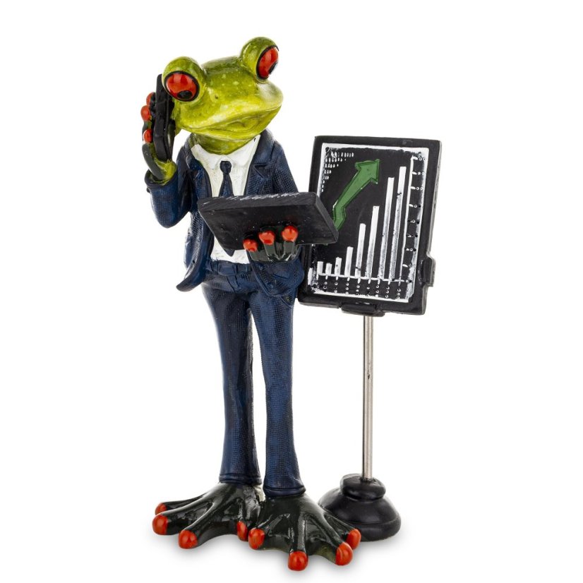 Soška Žaba Manažer