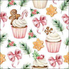 Christmas paper napkins Christmas candy pink 20 pcs