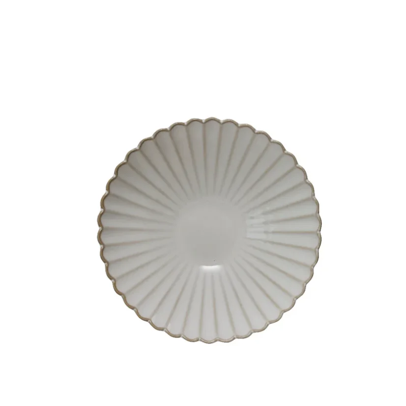 Porcelánová mísa Chryzantéma béžová 20 cm