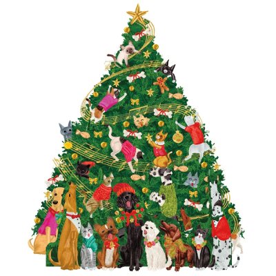 3D Adventskalender Weihnachtsbaum 32x43 cm