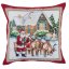 Christmas pillowcase with reindeer carriage motif 45x45 cm