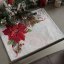 Tapestry Christmas tablecloth with poinsettia motif - matt 40x50 cm
