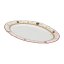 Porcelain oval serving plate Christmas decorations 32 cm
