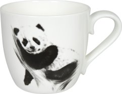 Porcelain mug Panda - black and white 425 ml