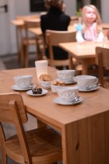 Coffee cup "Grinning" in white, 200 ml