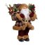 Vánoční dekorace Santa - tmavě červená 30 cm