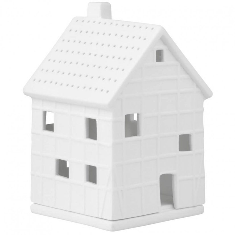 Porcelánový svícen Domek 12 cm