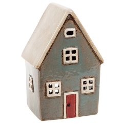 Ceramic candle holder House 15 cm