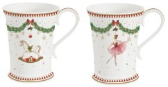 Sada porcelánový hrnků Vánoční čas 2 ks