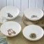 Sada porcelánových misek Lesní zvířata 4 ks 15 cm