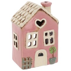 Ceramic candle holder House 15 cm