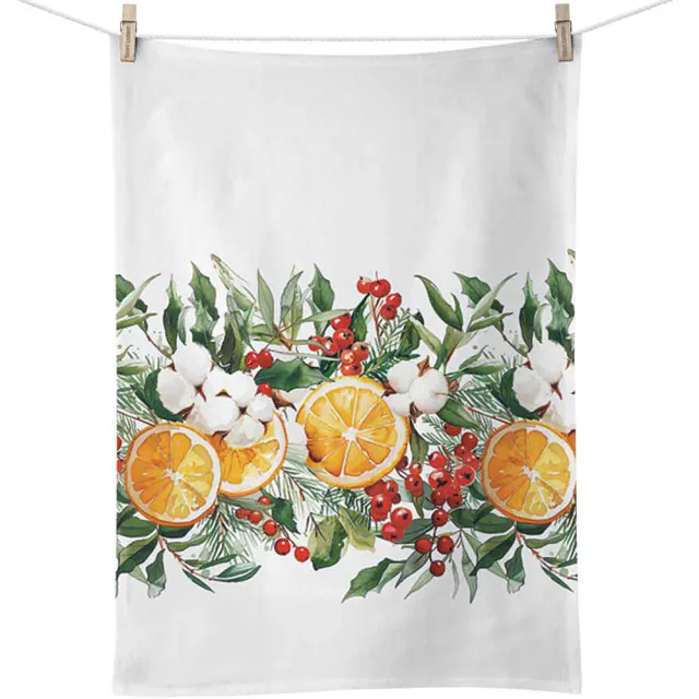 Christmas tea towel – Christmas garland, 50 x 70 cm
