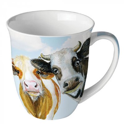 Porcelain mug Two little cows 400 ml