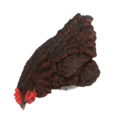 Garden figurine: Hen, dark brown