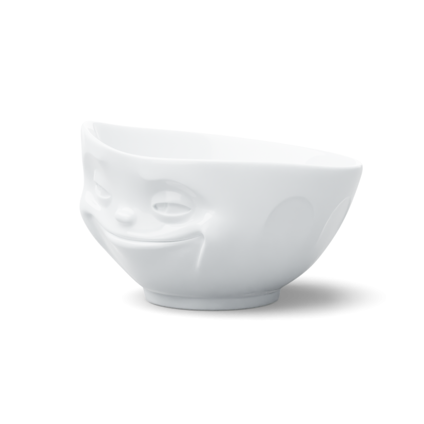 Bowl "Grinning" in white, 1000 ml