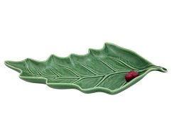 Kameninová servírovacia misa Holly leaf 36 cm