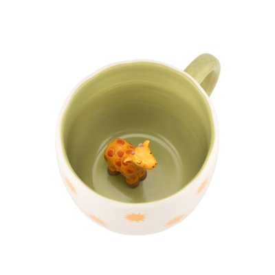 Keramikbecher mit Überraschung Giraffe