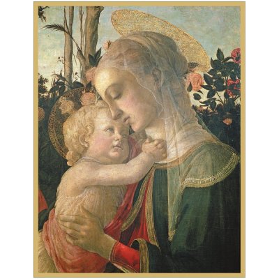 Christmas card Madonna and Child 12 x 15 cm