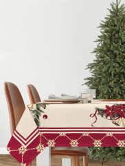 Tapestry Christmas tablecloth with motif Bells