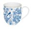 Porzellanbecher Blaue Blumen 300 ml