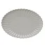 Porcelain oval serving plate Chrysanthemum beige 36 cm