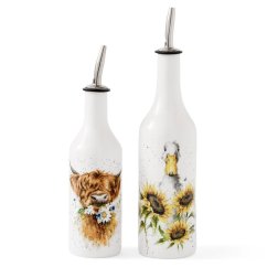 Porcelánová sada lahví na olej a ocet Kachna & Kravička